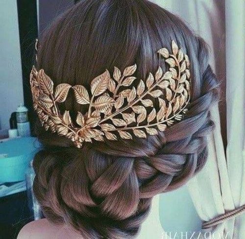 trenzas y peinado griego