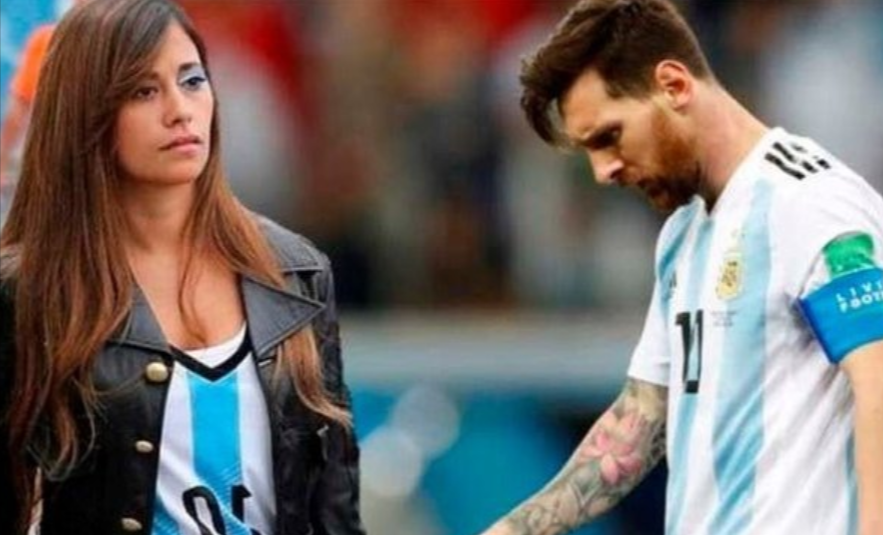 Leo Messi y Antonella separados