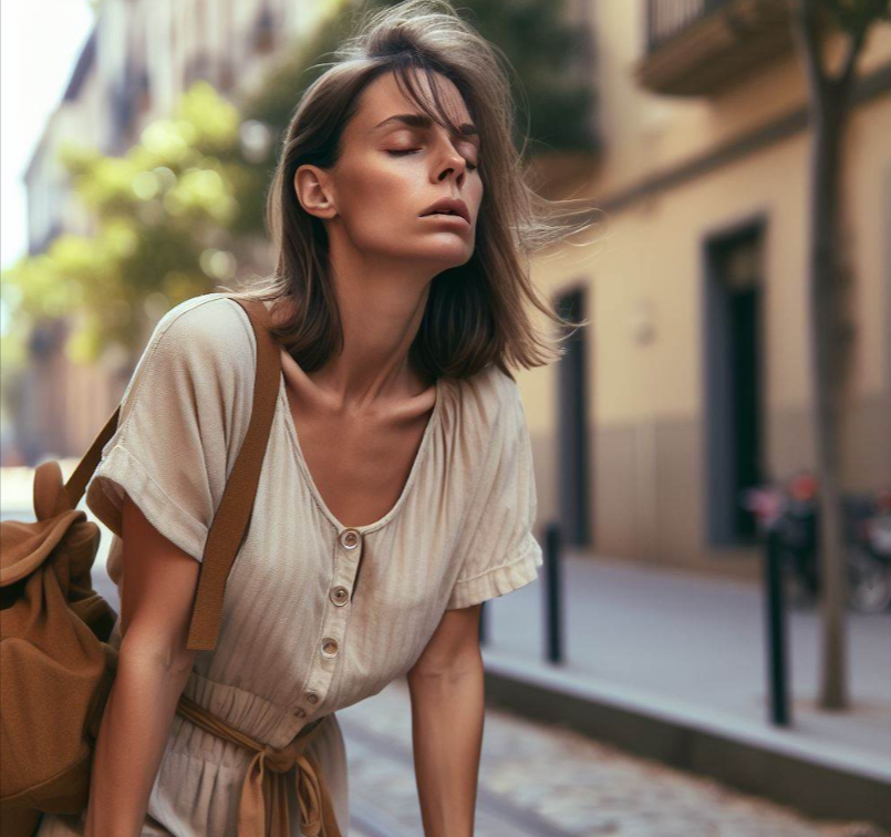 Mujer sin energía