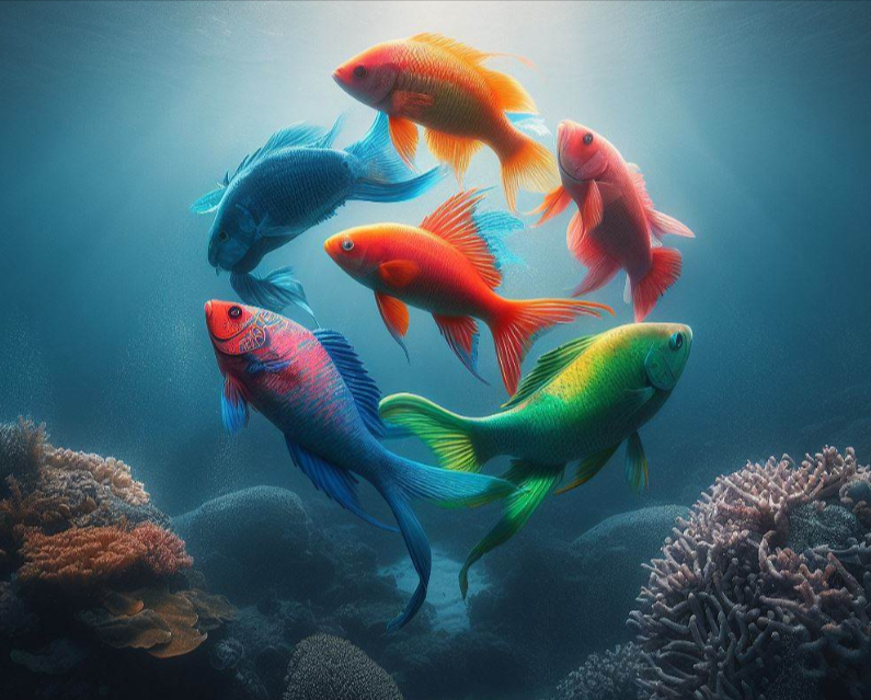 Peces sincronizados