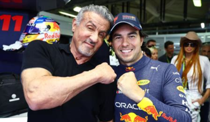 Checo Pérez y Stallone
