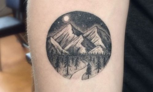 Tatuajes pequeños de paisajes